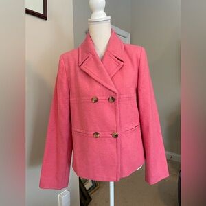 Isasac Mizrahi for Target Wool Blend Peacoat Size Medium